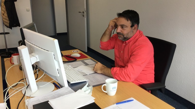 Serkan Çetinkaya bei der Arbeit
