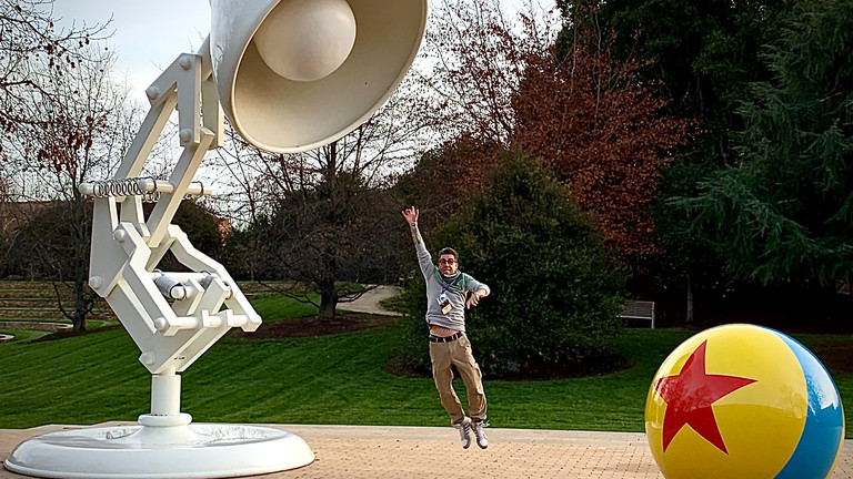 Ausflug nach San Francisco - Tom Westerholt bei Pixar