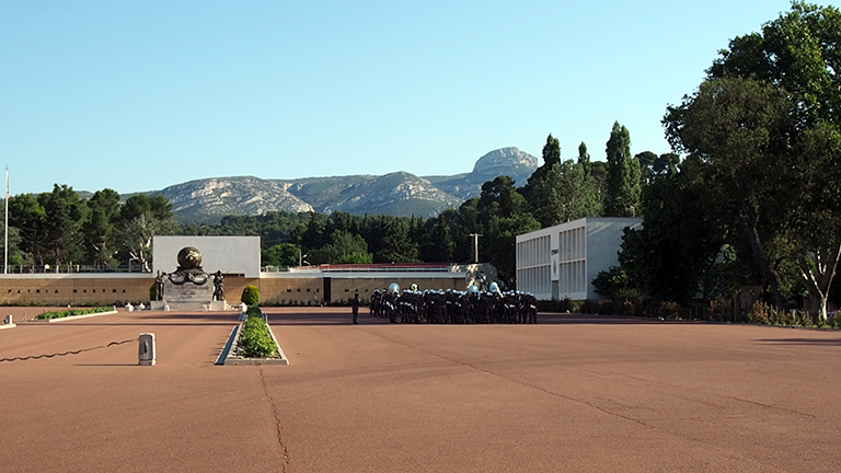 Das Hauptquartier der französischen Fremdenlegion in Aubagne