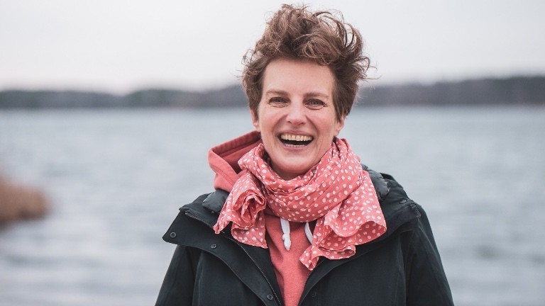 Anna Haas im Wind