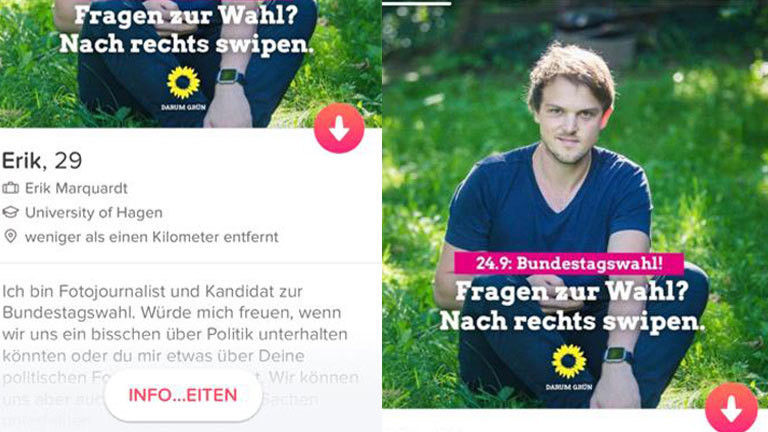 Das Tinder-Profil von Erik Marquardt