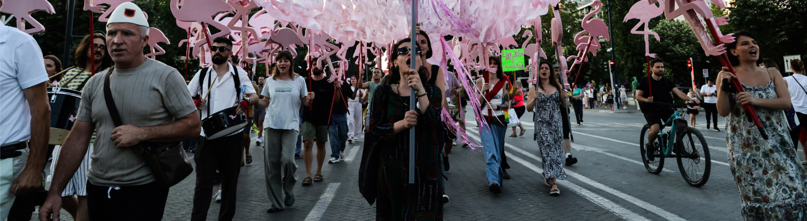 Ursprünglich ging es gegen ein Tourismusprojekt: Protestierende in der albanischen Hauptstadt Tirana am 17. June 2026.