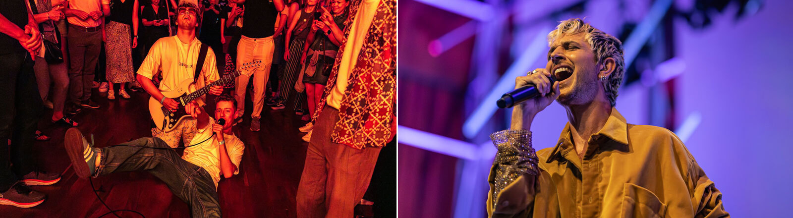 Shelter Boy und Oscar and the Wolf auf der Bühne