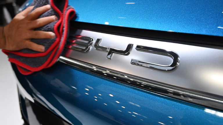 IAA-Mobility 2023: Modellpflege am Stand des chinesischen Herstellers Byd