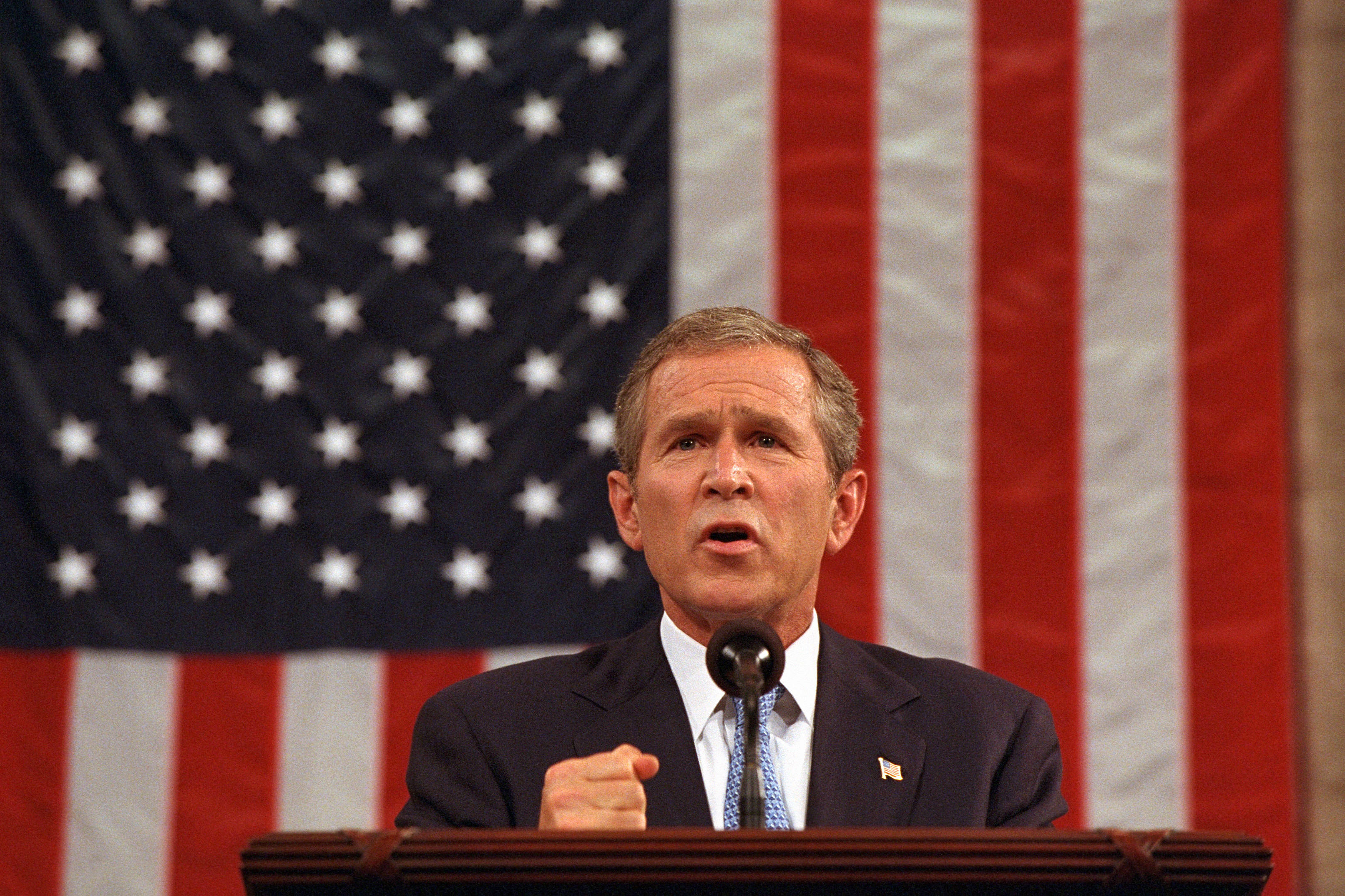George W. Bush spricht am 20. September 2001 vor dem Kongress