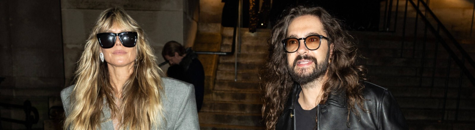 Heidi Klum und Tom Kaulitz nach einer Party während der Paris Fashion Week im Oktober 2025.