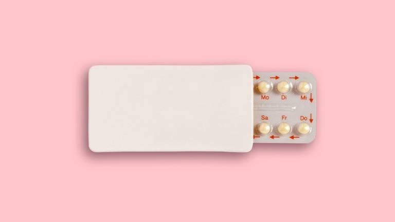 Antibabypillen in einer Verpackung