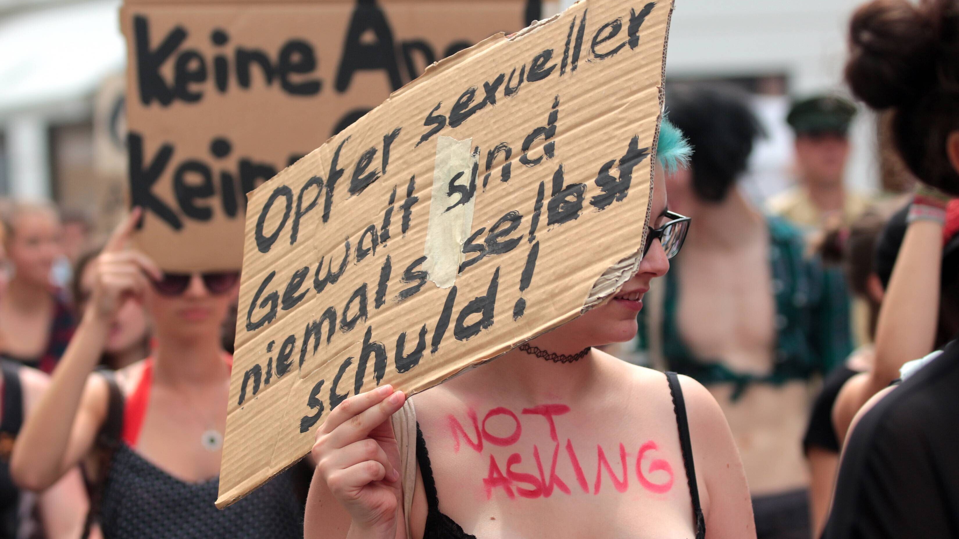Demo gegen sexuelle Gewalt in München