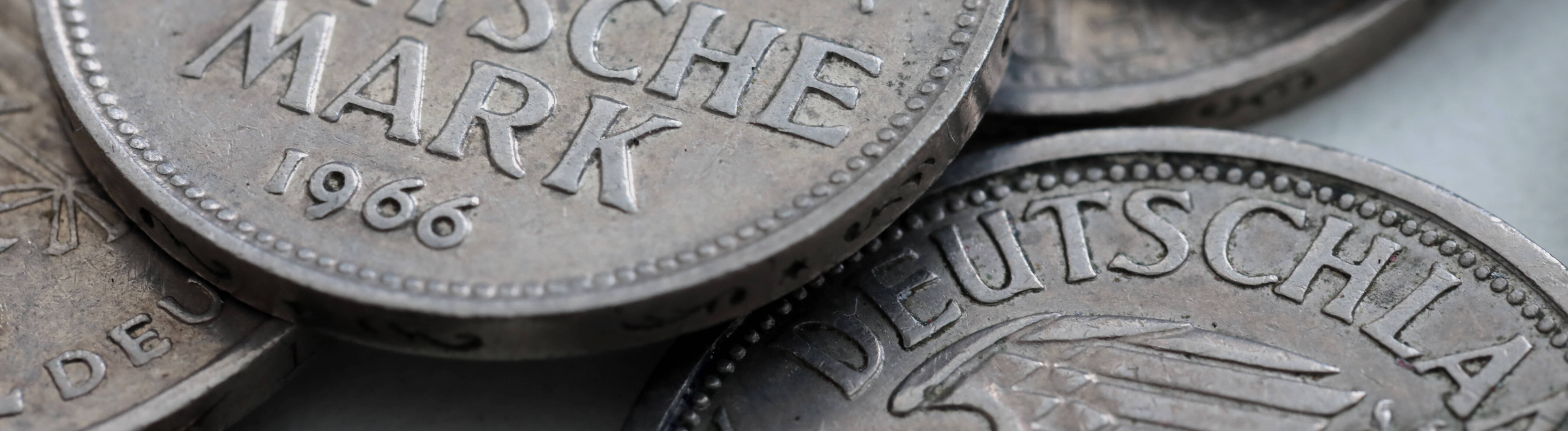 Eine Deutsche Mark. Geldmünze