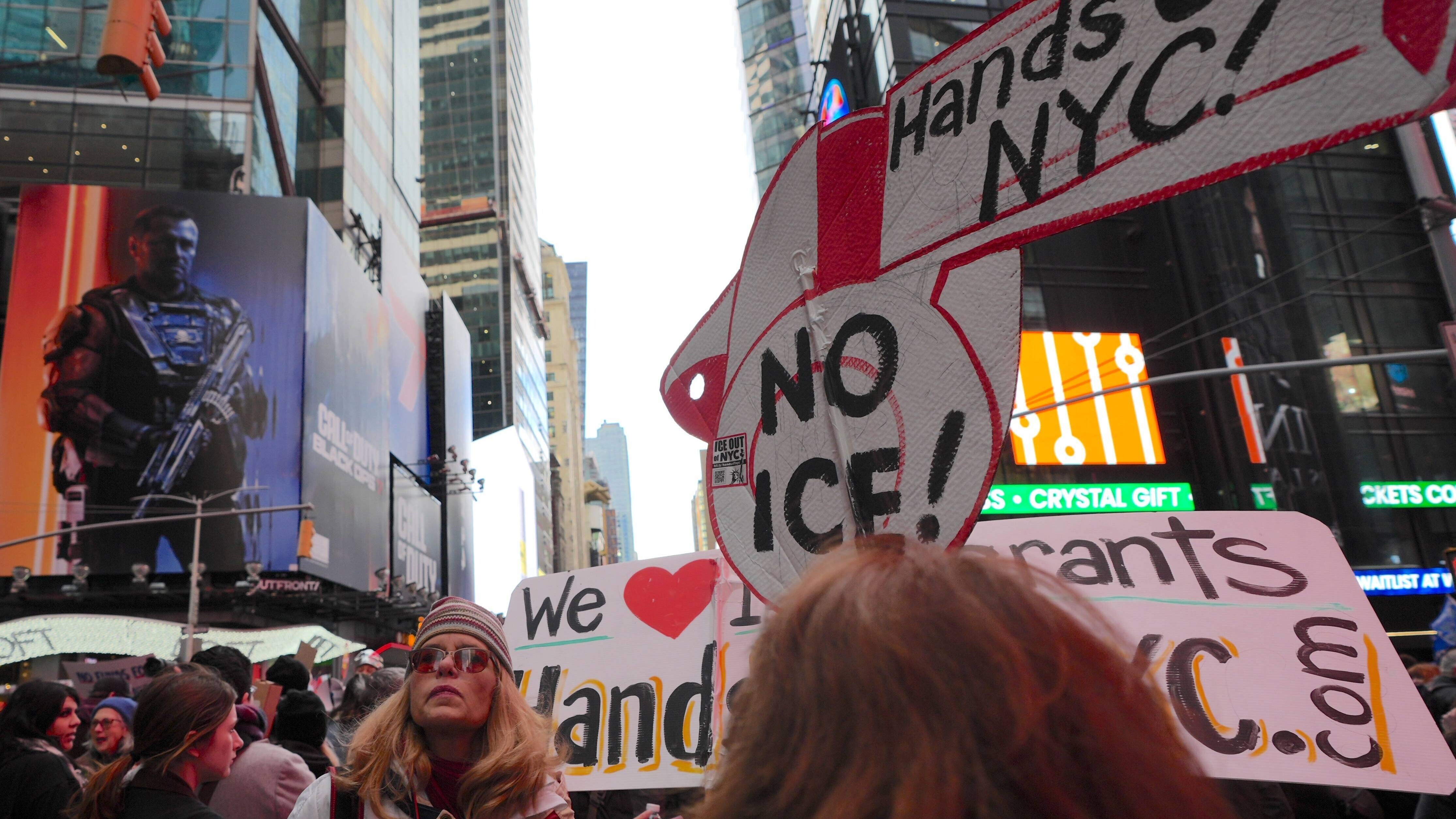 Demo in NY gegen ICE