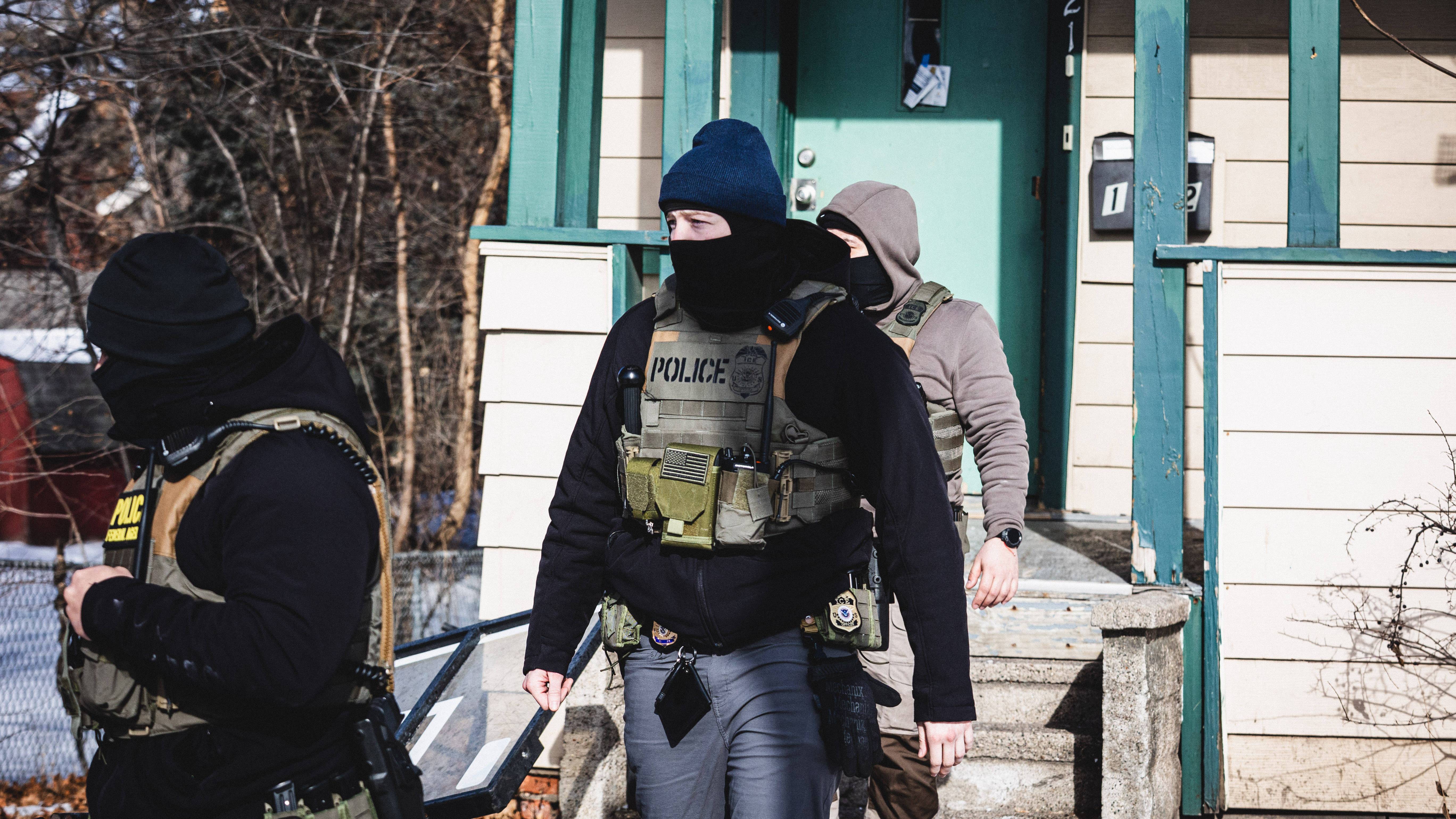 Agenten der US-Einwanderungsbehörde ICE im Einsatz