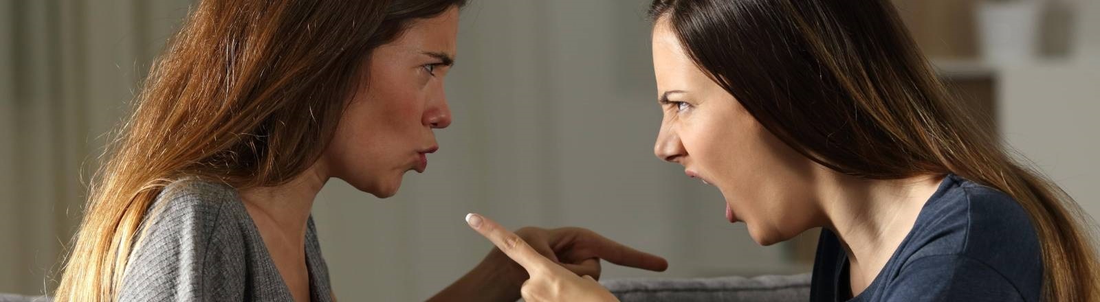 Zwei Frauen streiten sich