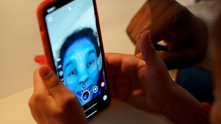 Avatar-Filter auf Smartphone