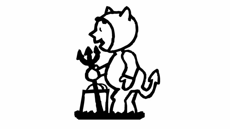 Ein Ausmalteufelchen