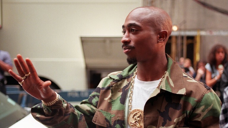 Der Rapper Tupac Shakur im September 1996, drei Tage, bevor er erschossen wird.