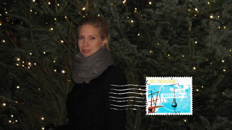 Anna Maari Routanen auf dem Weihnachtsmarkt in Köln.