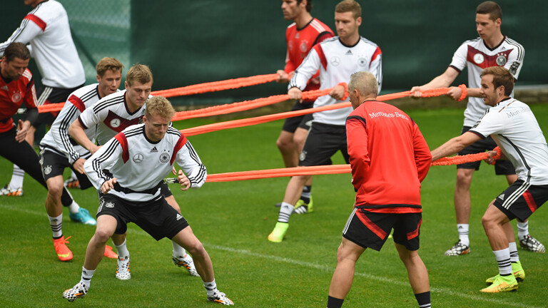 Die DFB-Kicker beim Training