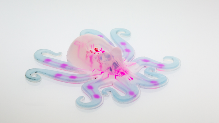 Octopot - der erste Roboter, der vollständig aus weichen, elastischen Materialien besteht