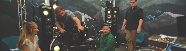 Anna Kohn, Paulus Müller, Moritz Metz und Klaas Reese im Dlf Nova Studio