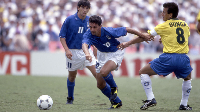 Carlos Dunga als Kapitän der brasilianischen Nationalmannschaft