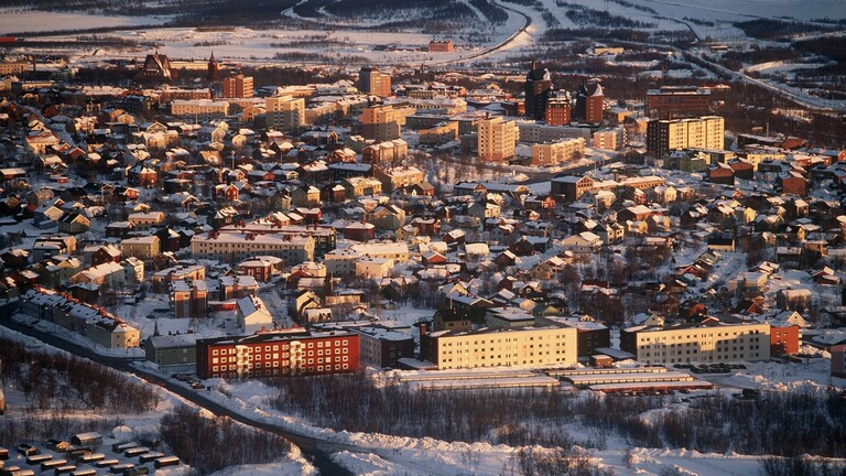 Luftaufnahme von Kiruna