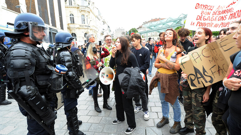 Protestierende in Frankreich