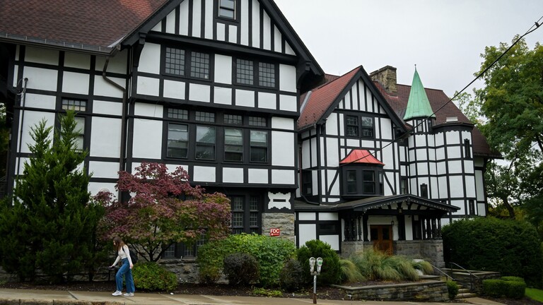Das Chi Phi Fraternity House an der Cornell University in Ithaca
