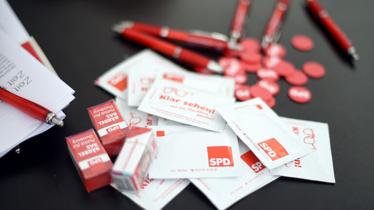 Werbeartikel mit SPD-Logo