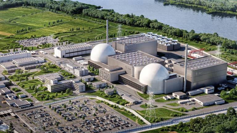 Entwurf des Unternehmens Focused Energy für ein Laserfusionskraftwerk