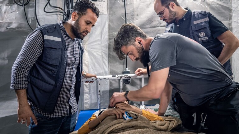 Amar Mardini bei seinem Einsatz im Gazastreifen als Arzt für eine Hilforganisation