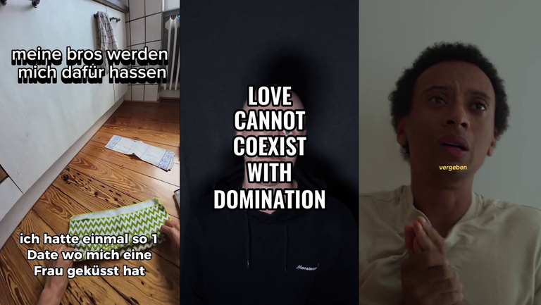 Screenshots der drei Tiktok-Accounts