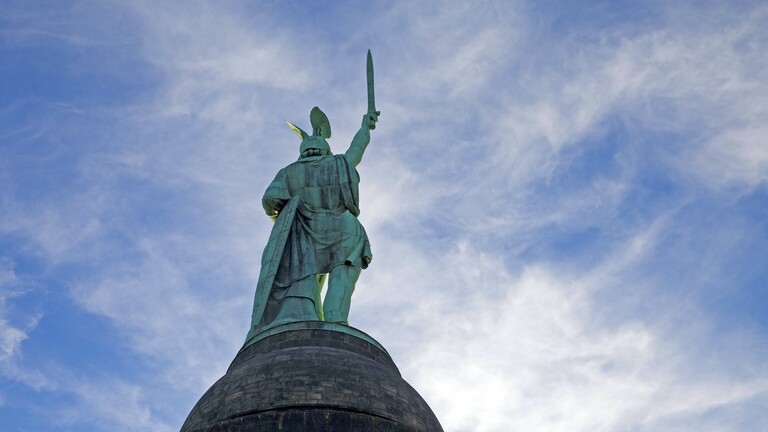 Hermannsdenkmal im Teutoburger Wald, Deutschland, Nordrhein-Westfalen, Detmold