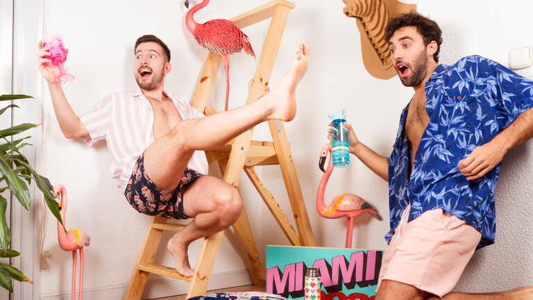 Ein Paar hat Spaß zusammen