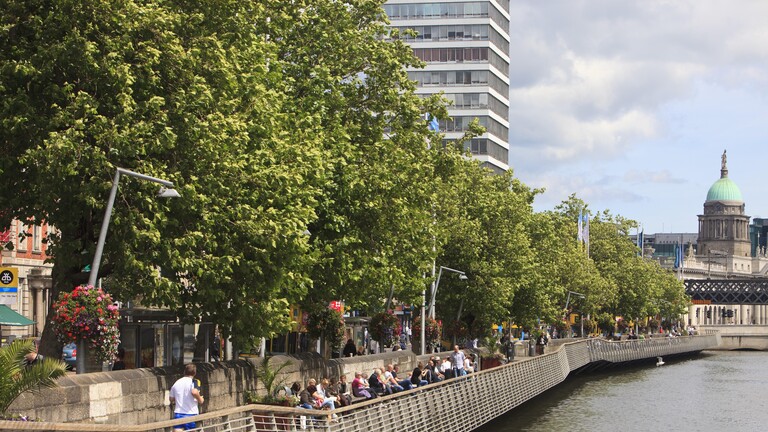 Blick auf die Stadt Dublin