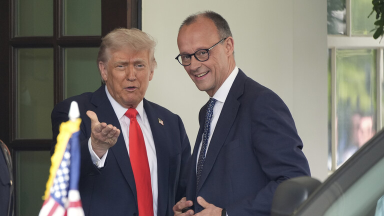 Donald Trump und Friedrich Merz im Oval Office (05.06.2025)