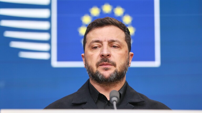 Brüssel, Belgien: Europa-Gebäude: Europäischer Rat: Wolodymyr Selenskyj, Präsident der Ukraine, auf einer Pressekonferenz; 23.10.2025