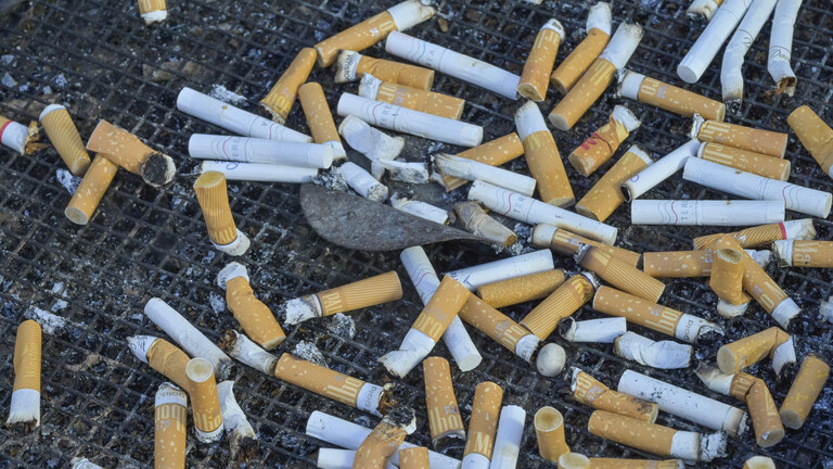 Aschenbecher, Kippen