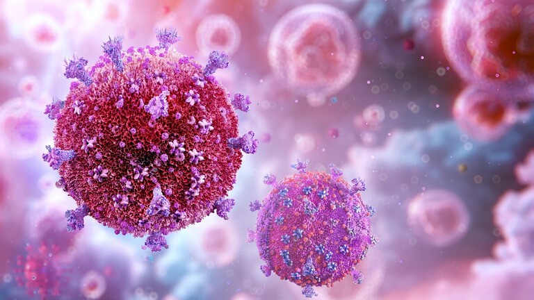 Nahaufnahme des Humanen Immundefizienz-Virus (HIV)