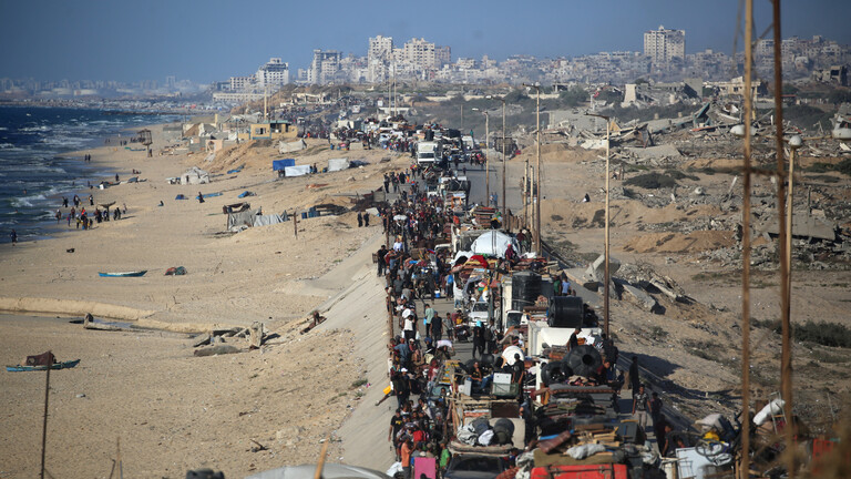 Menschen auf der Flucht im Gaza-Streifen