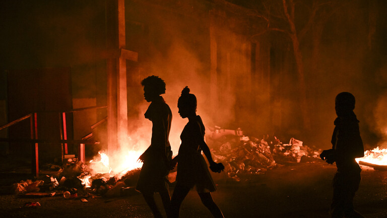 Brennende Barikaden am 14. Mai 2026 in der kubanischen Hauptstadt Havana