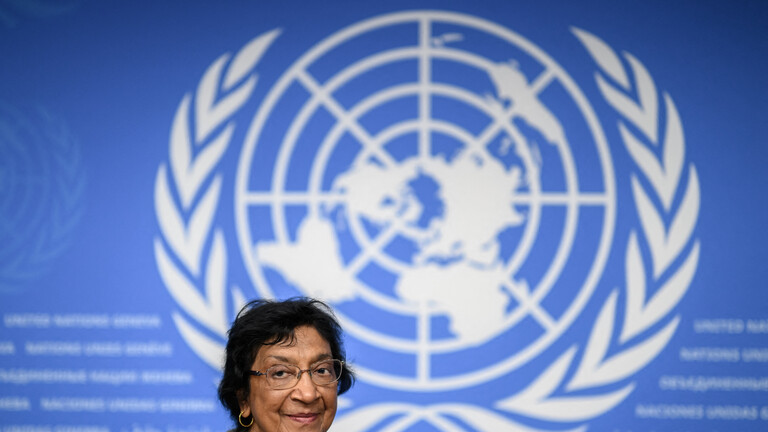 Navanethem Pillay am 18. Juni 2025 während einer Pressekonferenz in Genf