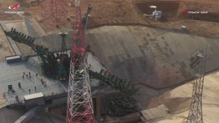 Beschädigte Roscosmos-Startrampe im kasachischen Baikonur