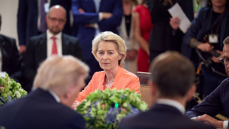 Kommissionspräsidentin Ursula von der Leyen im August 2025 zu Besuch im Weißen Haus