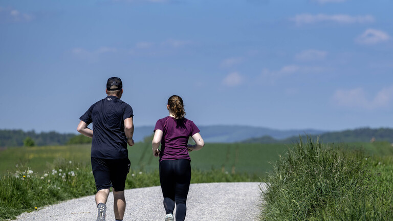 Paar beim Joggen