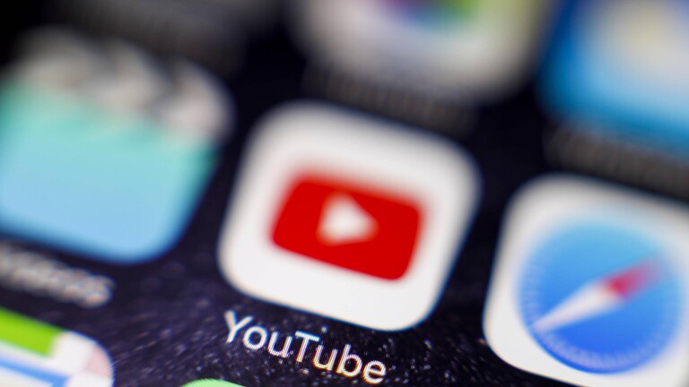 Youtube-Icon auf einem auf einem iPhone
