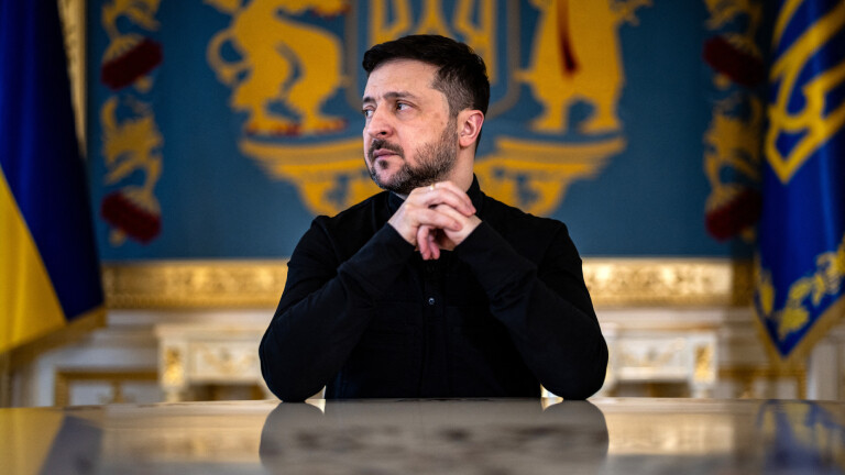 Wolodymyr Selenskyj, der Präsident der Ukraine, am 20. Februar 2026 in Kiew
