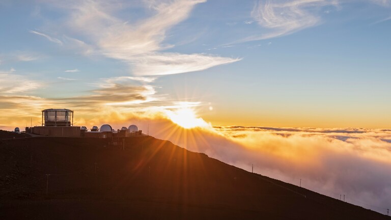 Das Observatorium auf dem Haleakala Vulkan.