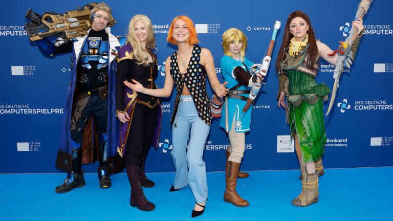 Eine Szene vom Deutschen Computerspielpreis 2023