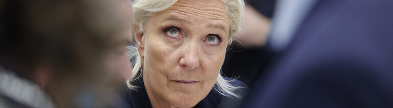 Marine Le Pen auf dem Salon de l'Agriculture im Februar 2026. Die Agrarmesse fand auf dem Gelände der Paris Expo Porte de Versailles in Paris statt
