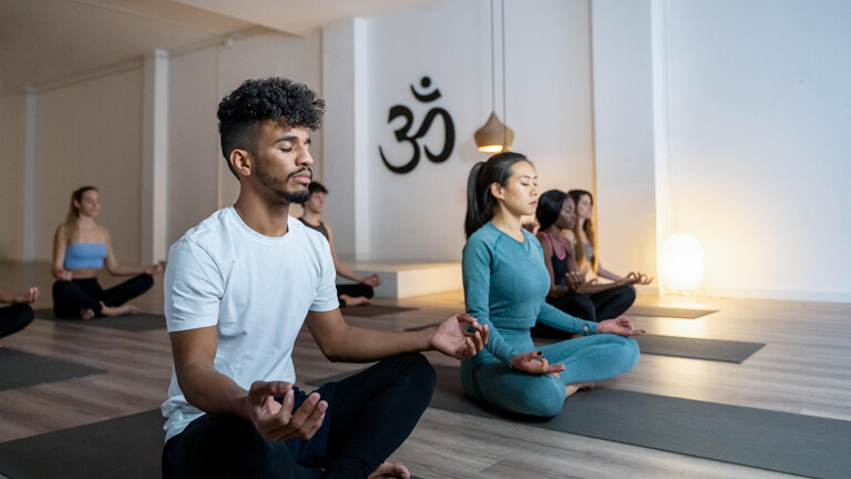 Meditation beim Yoga